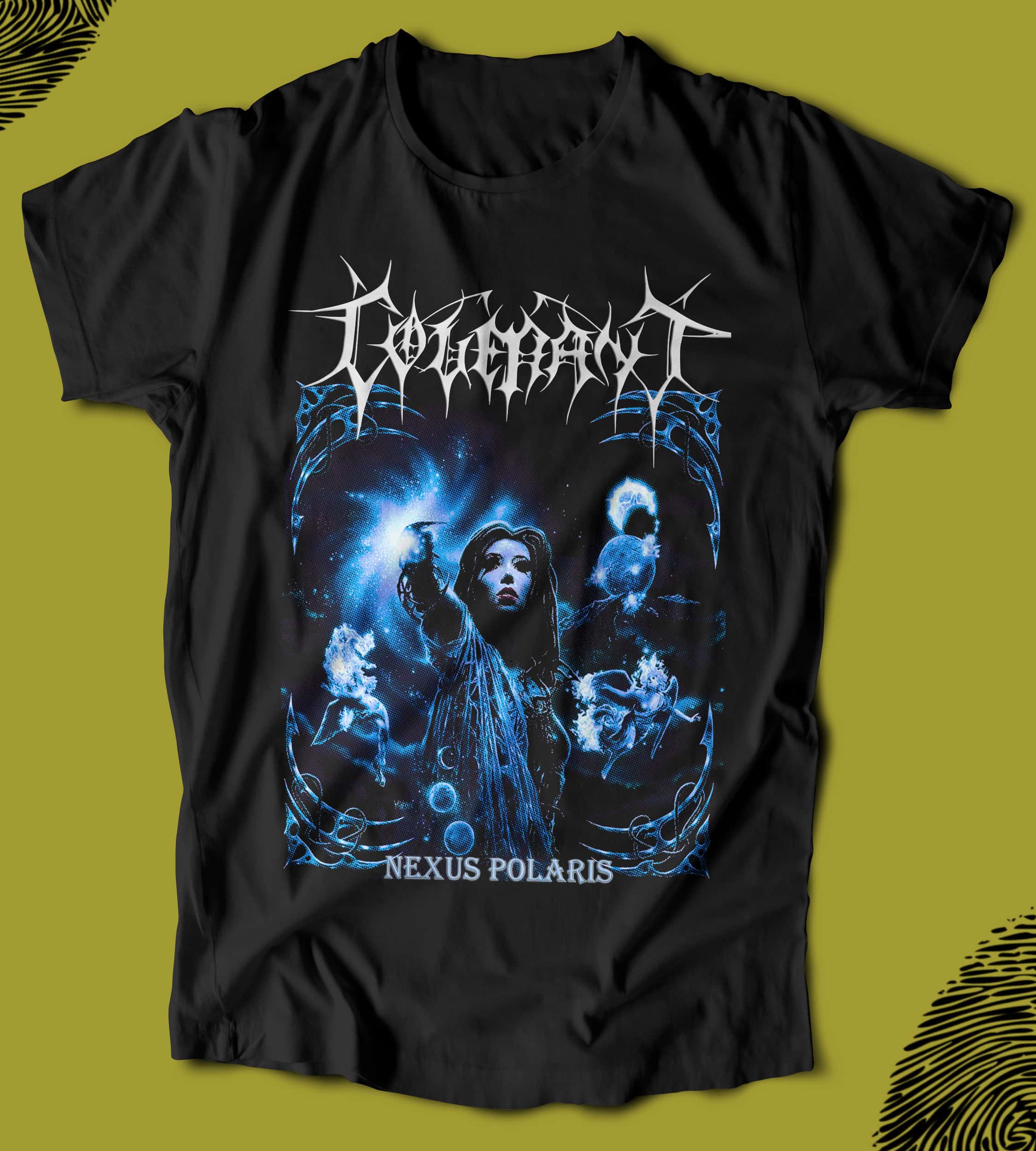 BUREGU0019-1 BUTSHIRT Covenant - Nexus Polaris‘ Baskılı 'Regular-Fit' Unisex Tişört - Görsel 1