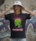BUTSHIRT   PunkerStein‘  Baskılı 'Regular-Fit' Unisex Tişört - Görsel 2