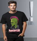 BUTSHIRT   PunkerStein‘  Baskılı 'Regular-Fit' Unisex Tişört - Görsel 3