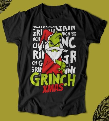 Grinç Noel Baba tasarımlı siyah tişört, eğlenceli ve sıra dışı yılbaşı teması, rahat kesim ve kaliteli baskı ile dikkat çeker. BU Tişört, sevgiliye hediye veya kendiniz için mükemmel seçimdir.