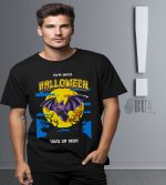 BUTSHIRT 'Halloween - Bat - Trick Or Treat' Regular-Fit' Unisex Tişört - Görsel 3