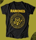 BUTSHIRT 'Ramones - Rock Band - Logo' Regular-Fit' Unisex Tişört