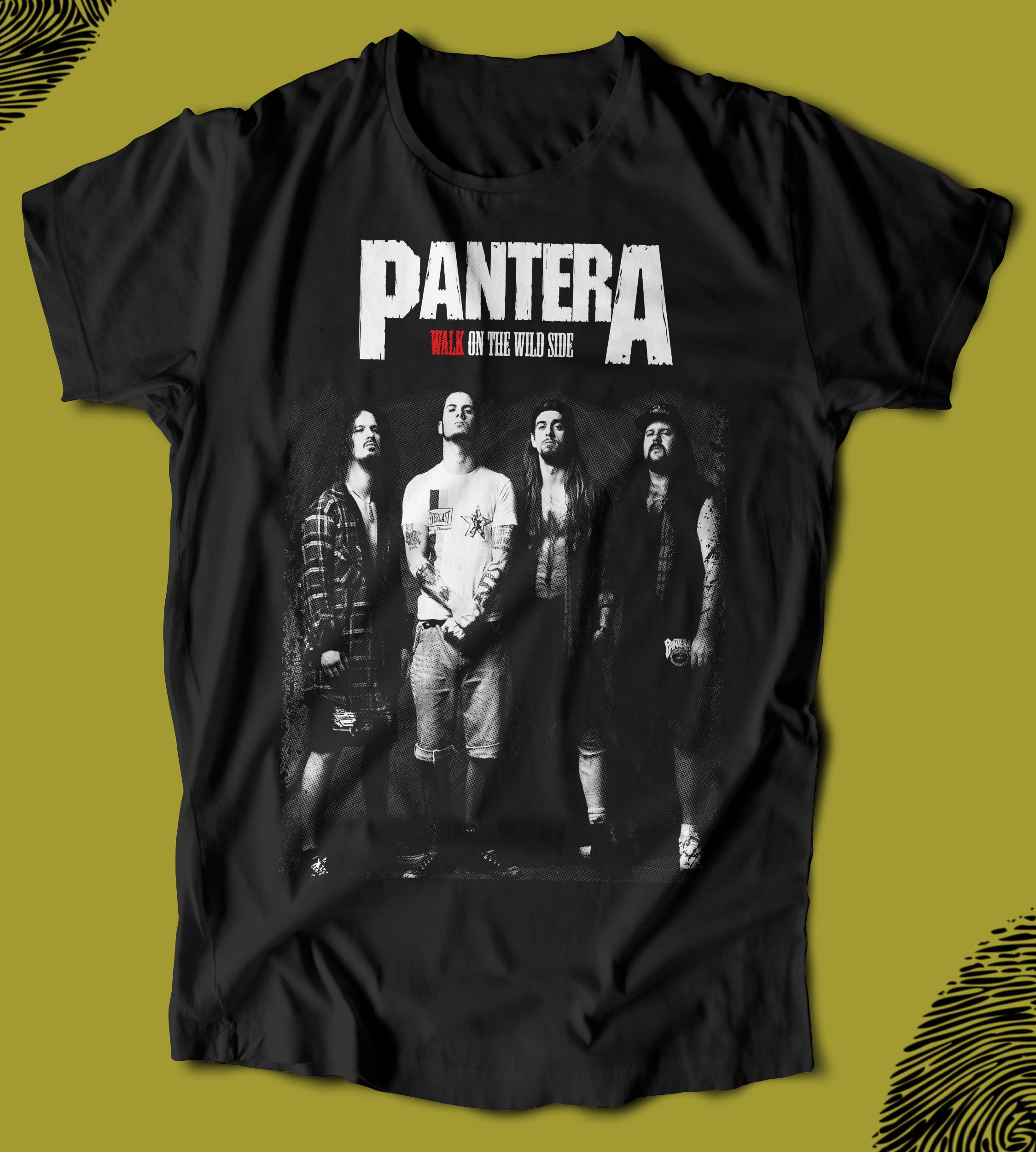 BUREGU0149-1 BUTSHIRT 'Pantera - Walk On The Wild Side' Regular-Fit' Unisex Tişört - Görsel 1