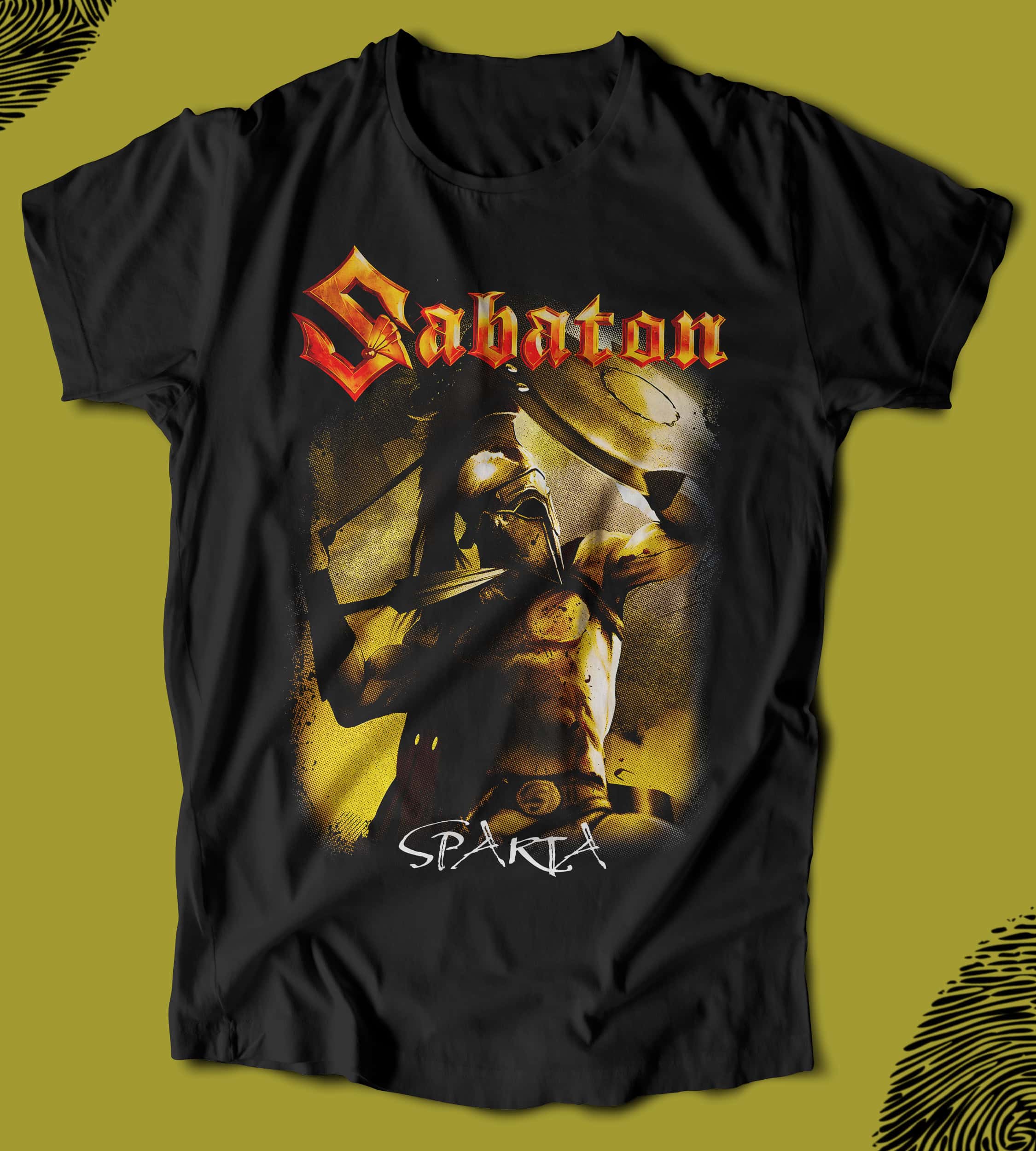 BUREGU0152-1 BUTSHIRT 'Sabaton - Sparta' Regular-Fit' Unisex Tişört - Görsel 1