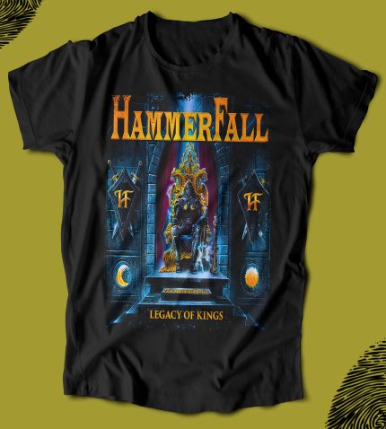 BUTSHIRT 'Hammerfall - Legacy Of Kings' Regular-Fit' Unisex Tişört