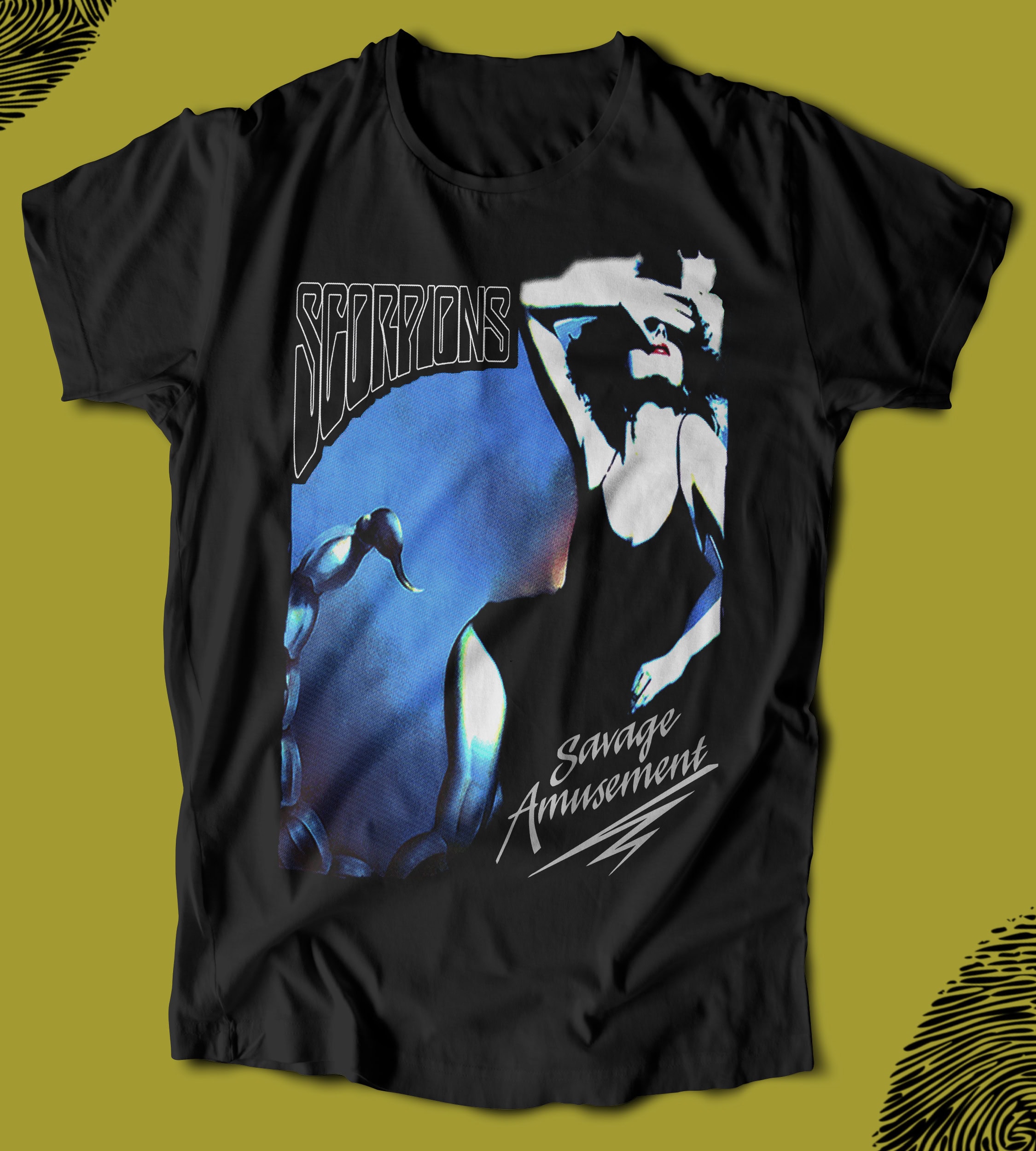BUREGU0177-1 BUTSHIRT 'Scorpions - Savage Amusement' Regular-Fit' Unisex Tişört - Görsel 1