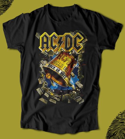 BUTSHIRT 'AC / DC - Hell's Bell' Regular-Fit' Unisex Tişört