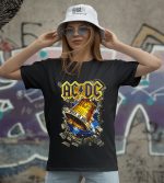 BUTSHIRT 'AC / DC - Hell's Bell' Regular-Fit' Unisex Tişört - Görsel 2